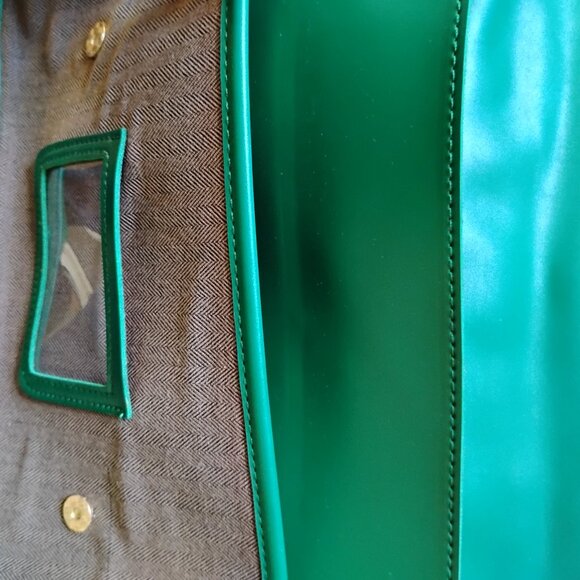 Collectif Green and tweed Satchel backpack Bag - Picture 5 of 8